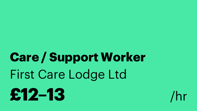 Care / Support Worker