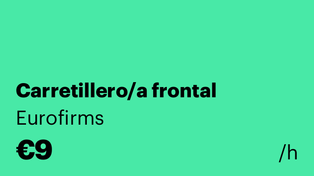 Carretillero/a frontal