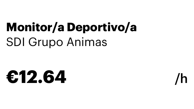 Monitor/a Deportivo/a