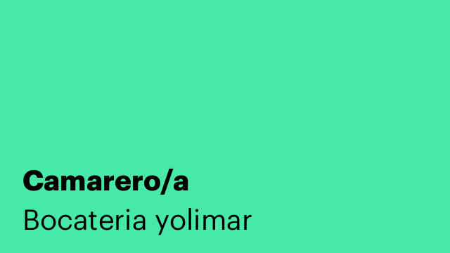 Camarero/a