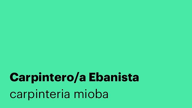 Carpintero/a Ebanista