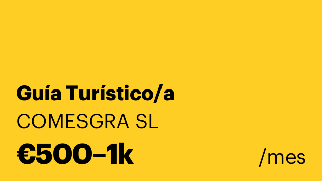 Guía Turístico/a