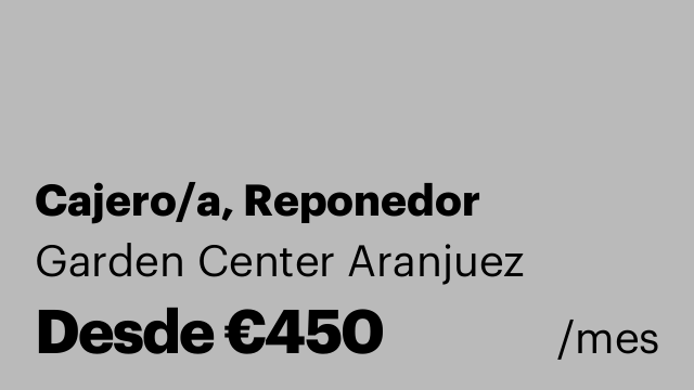 Cajero/a, Reponedor