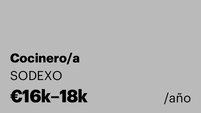 Cocinero/a