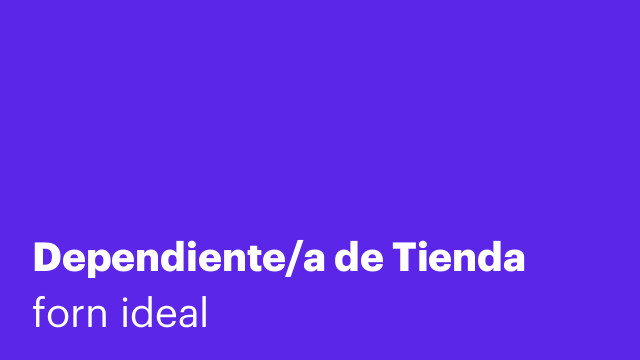 Dependiente/a de Tienda
