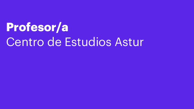 Profesor/a
