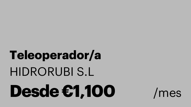 Teleoperador/a