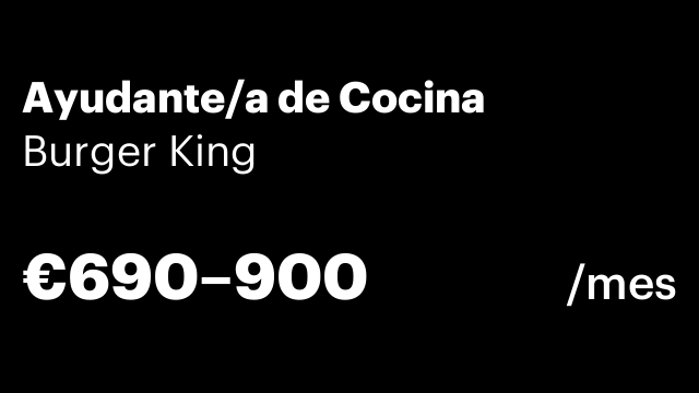 Ayudante/a de Cocina