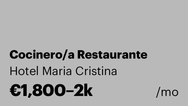 Cocinero/a Restaurante