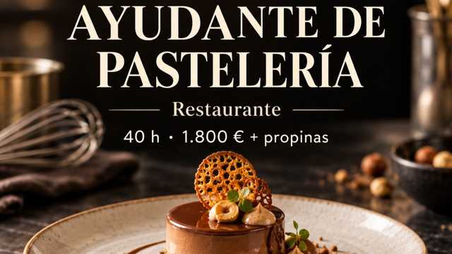 Ayudante/a de Pastelería