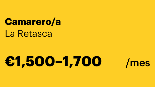 Camarero/a