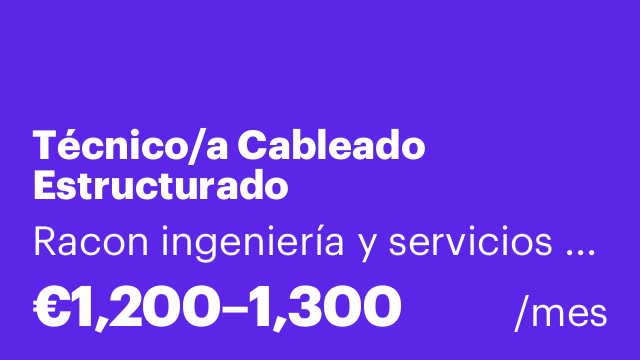 Técnico/a Cableado Estructurado