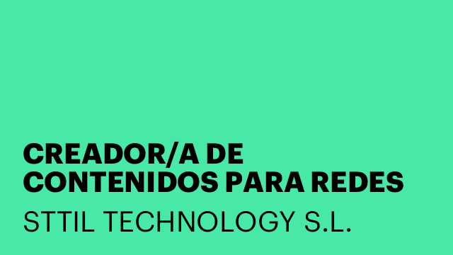 CREADOR/A DE CONTENIDOS PARA REDES SOCIALES