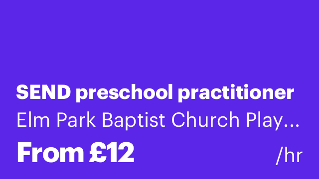 SEND preschool practitioner