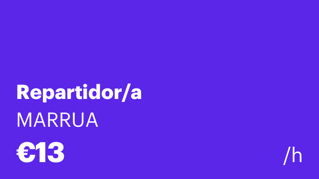 Repartidor/a