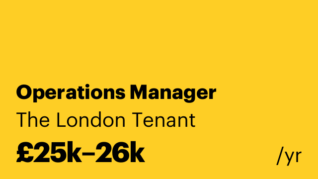 Operations Manager