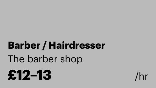 Barber / Hairdresser