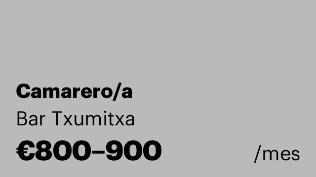 Camarero/a