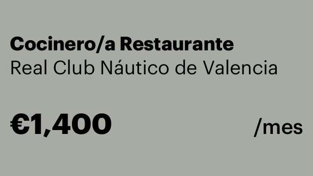 Cocinero/a Restaurante
