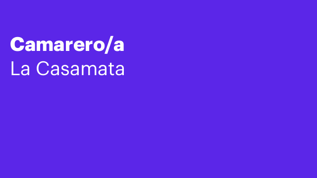Camarero/a