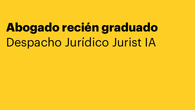 Abogado recién graduado