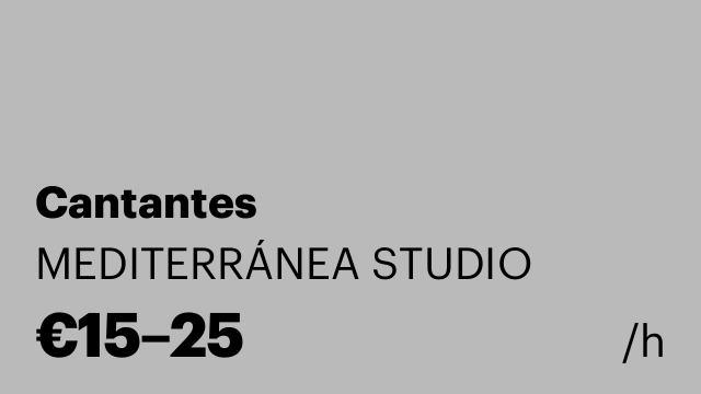 Cantantes