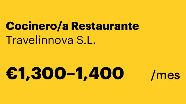 Cocinero/a Restaurante