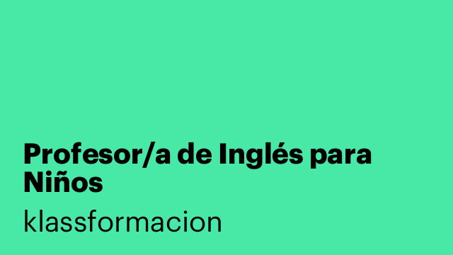 Profesor/a de Inglés para Niños