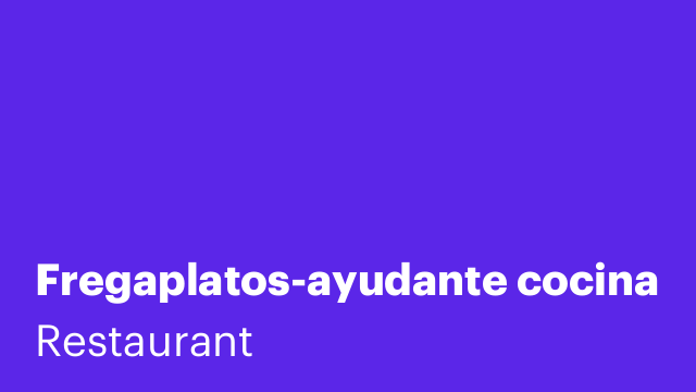 Fregaplatos-ayudante cocina