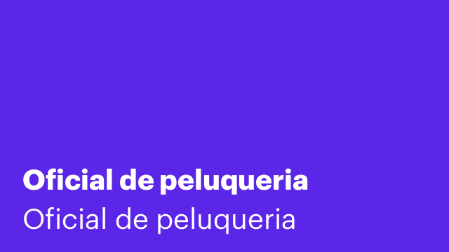 Oficial de peluqueria