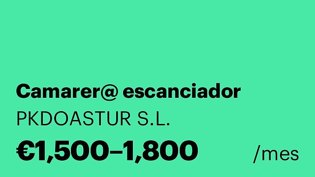 Camarer@ escanciador
