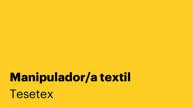 Manipulador/a textil