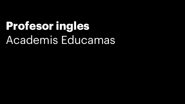 Profesor ingles