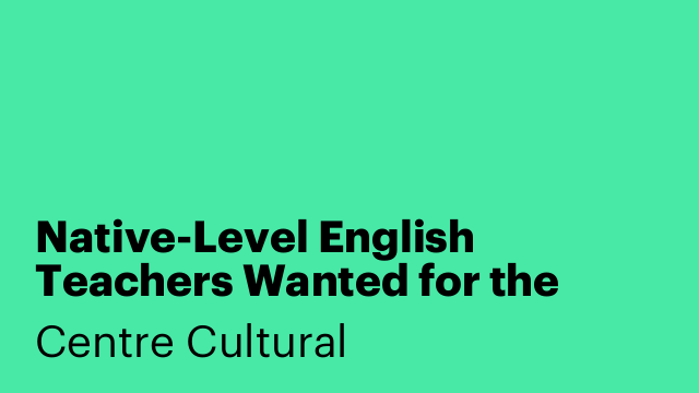 Native-Level English Teachers Wanted for the 2026-2027 Academic Year