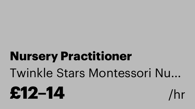 Nursery Practitioner