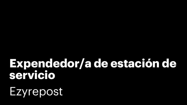 Expendedor/a de estación de servicio