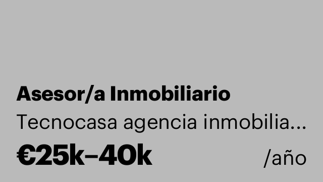 Asesor/a Inmobiliario