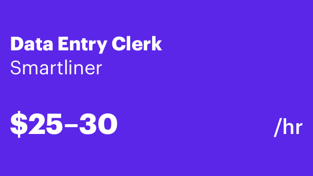 Data Entry Clerk