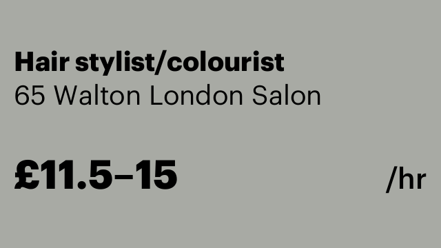 Hair stylist/colourist