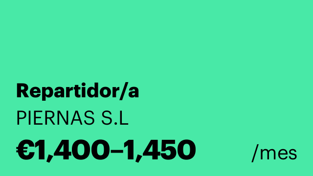 Repartidor/a