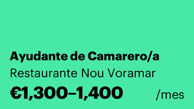 Ayudante de Camarero/a