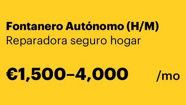 Fontanero Autónomo (H/M)