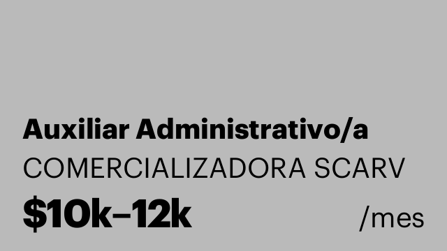 Auxiliar Administrativo/a