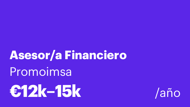 Asesor/a Financiero