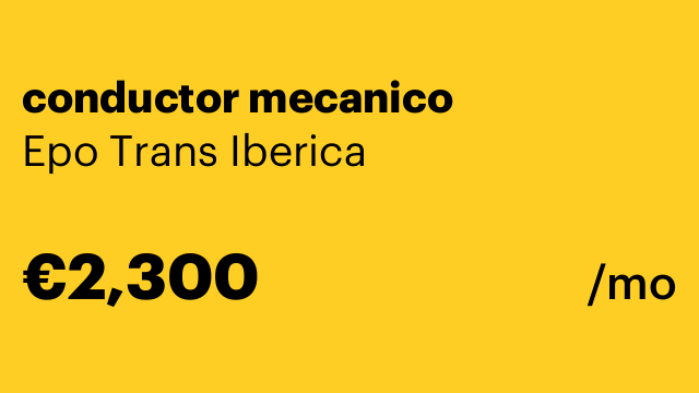 conductor mecanico