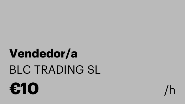 Vendedor/a
