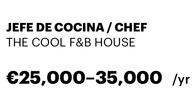 JEFE DE COCINA / CHEF