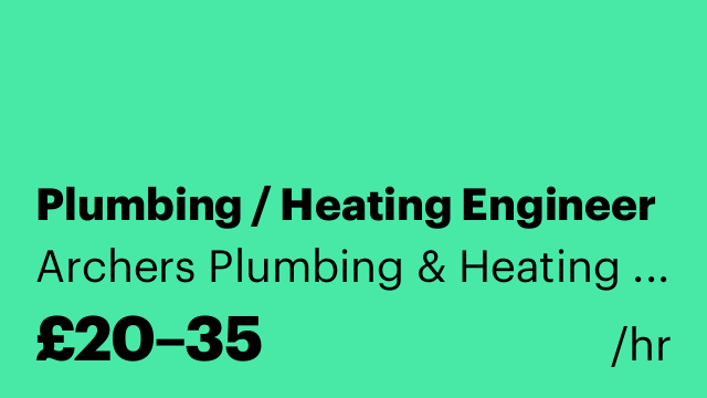 Plumbing / Heating Engineer