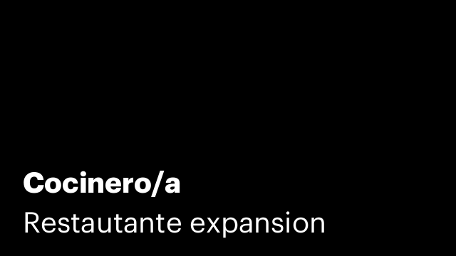 Cocinero/a