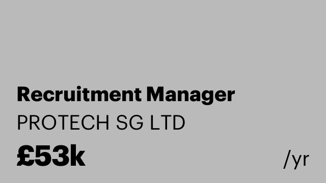 Recruitment Manager